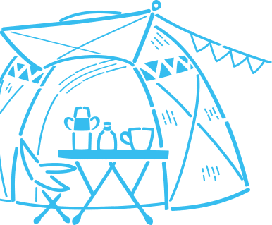 camping tent icoon